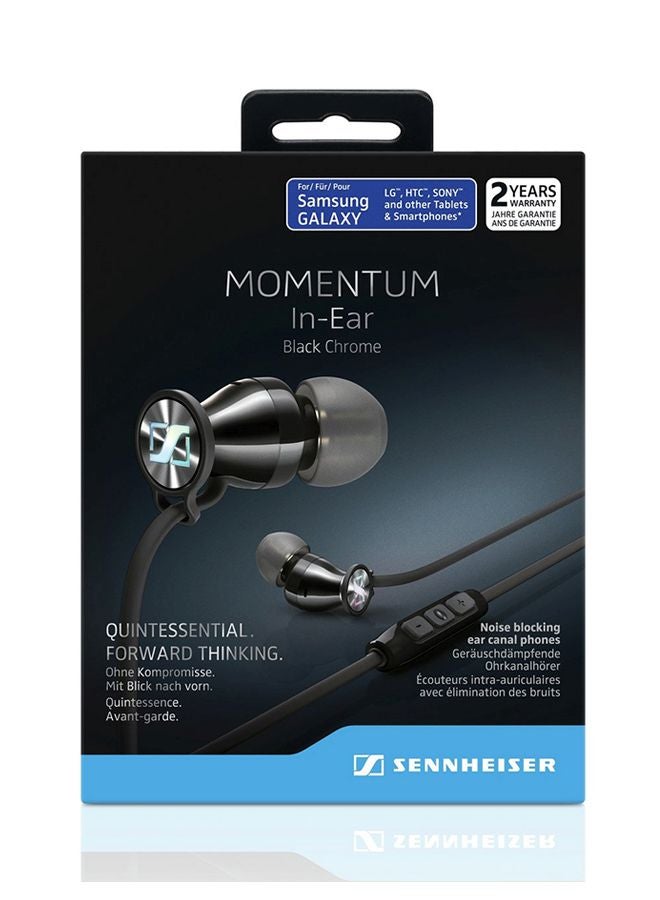 Sennheiser - Momentum In-Ear Headphone For Android Black Chrome - Image 1