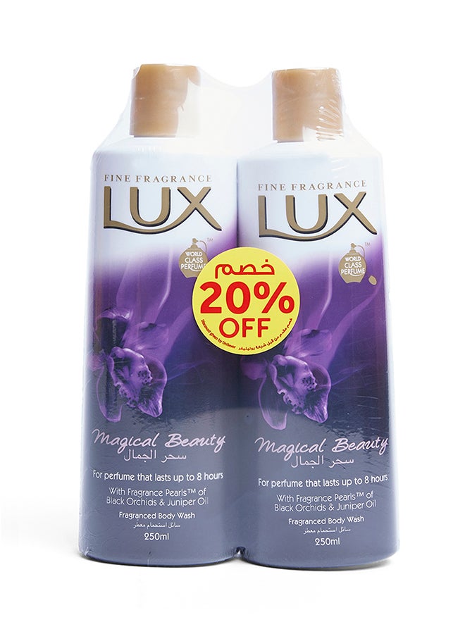 Lux Pack Of 2 Magical Beauty Body Wash 250ml