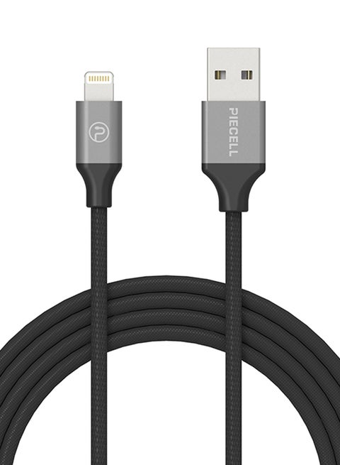 MFI PET Lightning Braided Cable For Apple iPhone/iPad Black