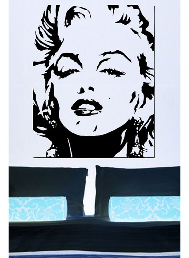 Marilyn Monroe Wall Sticker Black 38x47centimeter