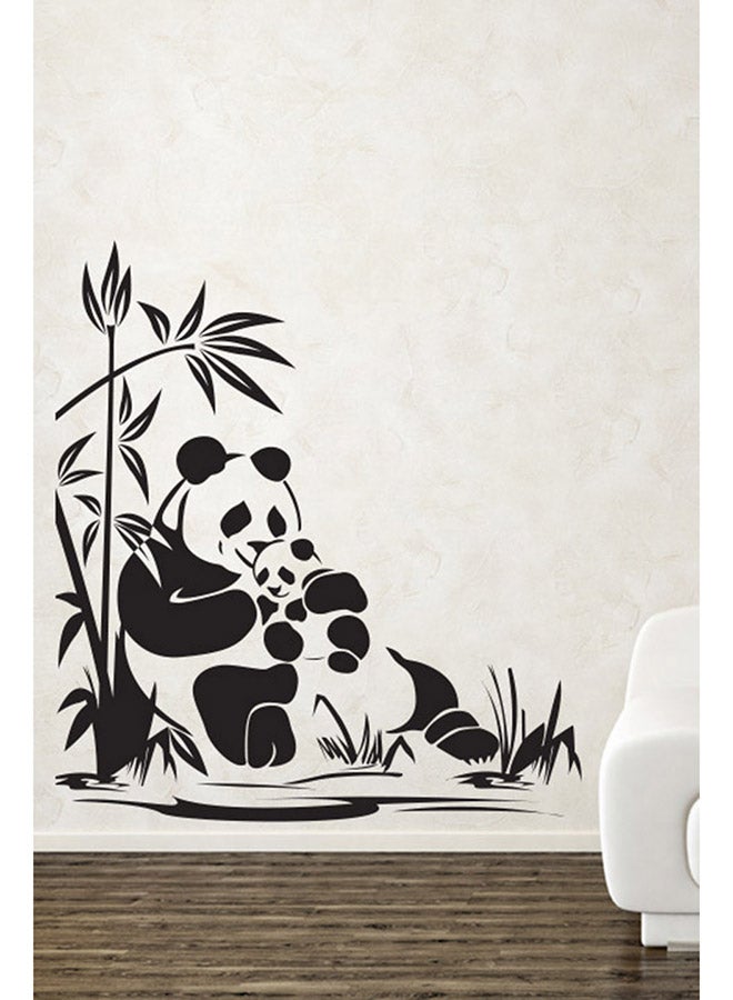 Walliv Adorable Panda Wall Sticker Art Decal Black 75x82centimeter 