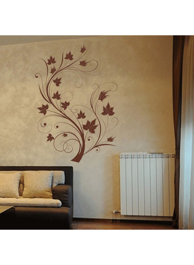 Ornate Tree Wall Decal Brown 60x85cm 
