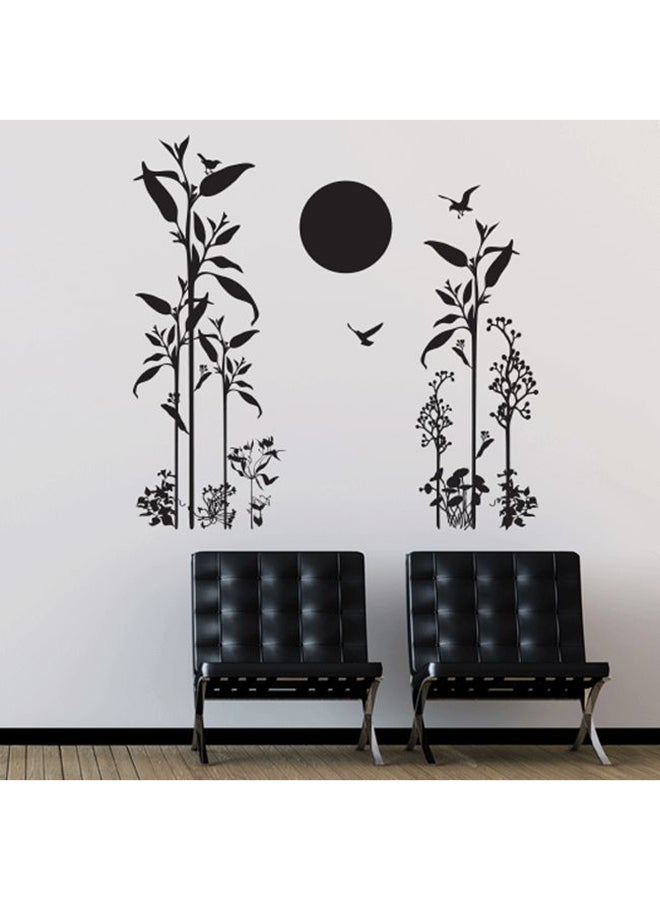 View From Nature Wall Decal Black 60x86cm