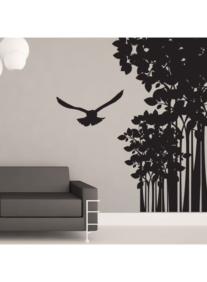Walliv Flying Eagle In Jungle Wall Decal Black 60x102cm