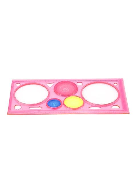 4-Piece Spirograph Geometric Ruler Set Multicolour