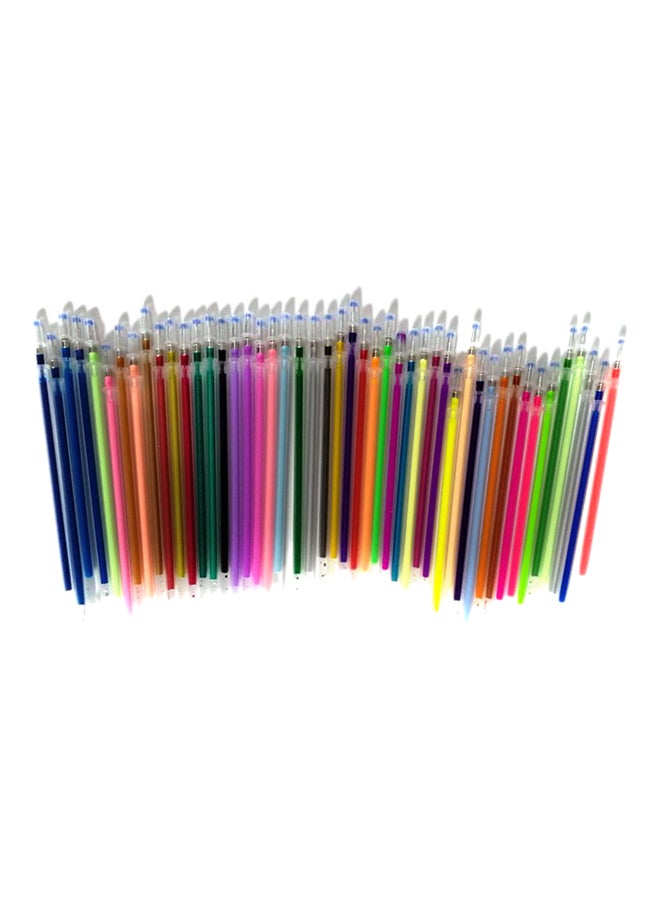 OUTAD 12-Piece Colorful Fluorescent Gel Pen Refill Set Multicolour 