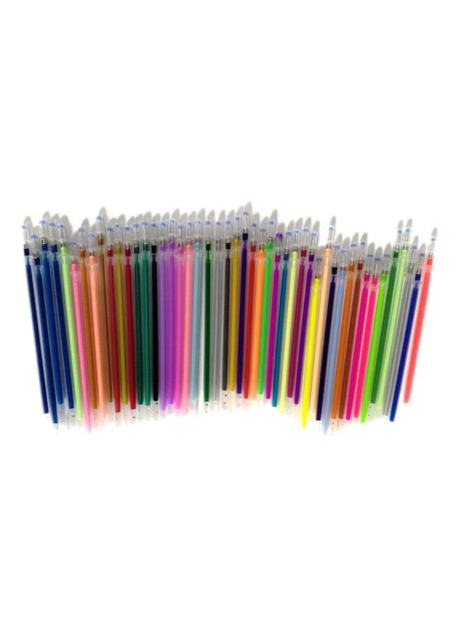 48-Piece Colorful Fluorescent Gel Pen Refill Set Multicolour