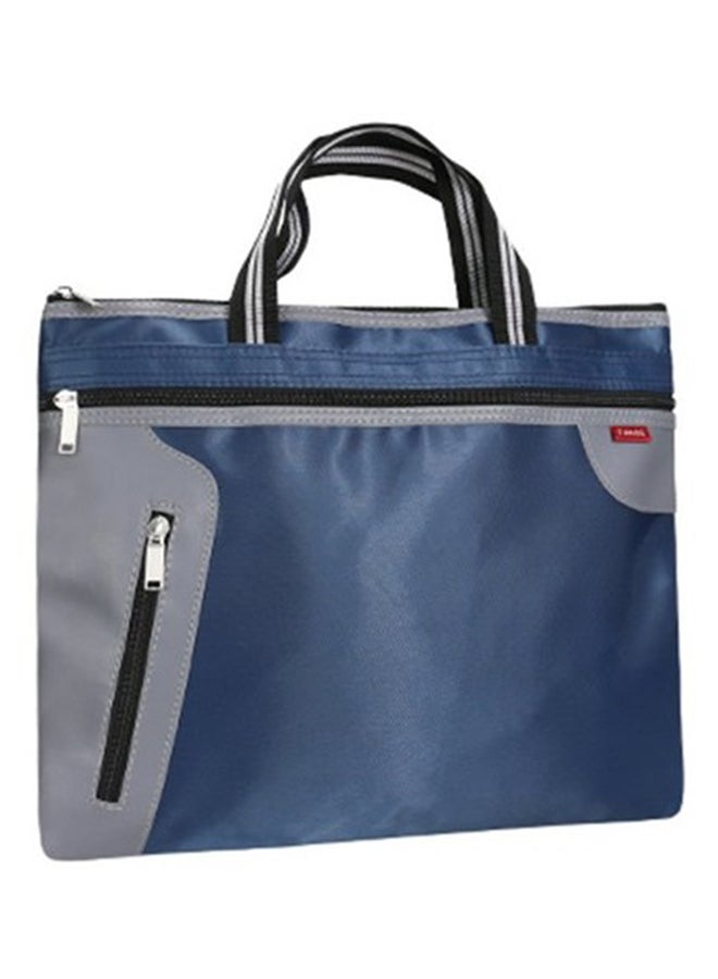 OUTAD - Waterproof Zipper File Hand Bag Blue - Image 1