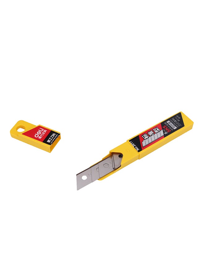 أوتاد طقم مكون من 10 سكاكين بشفرات حادة لقطع الورق ماركة ديلي فضي - Image 1