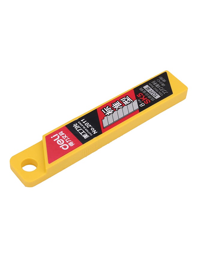 أوتاد طقم مكون من 10 سكاكين بشفرات حادة لقطع الورق ماركة ديلي فضي - Image 2