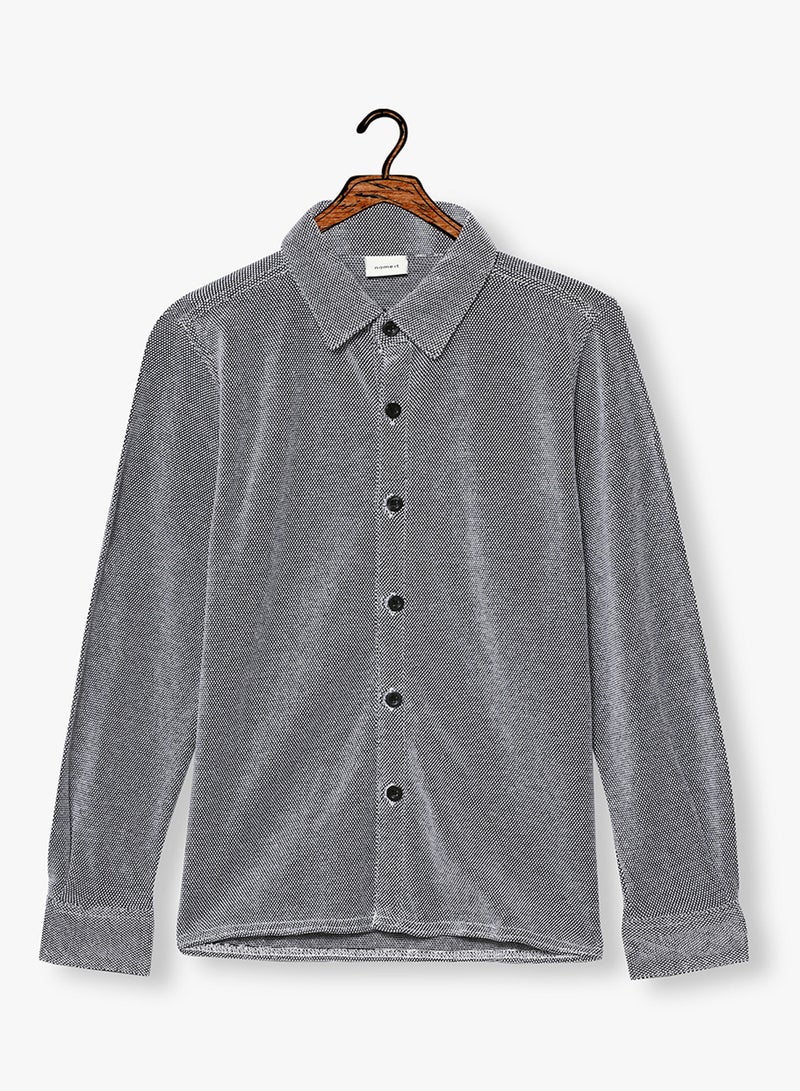 NAME IT Kids Soft Touch Shirt Grey  - Image 1