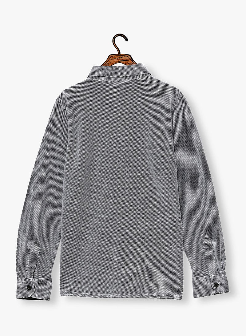 NAME IT Kids Soft Touch Shirt Grey  - Image 2