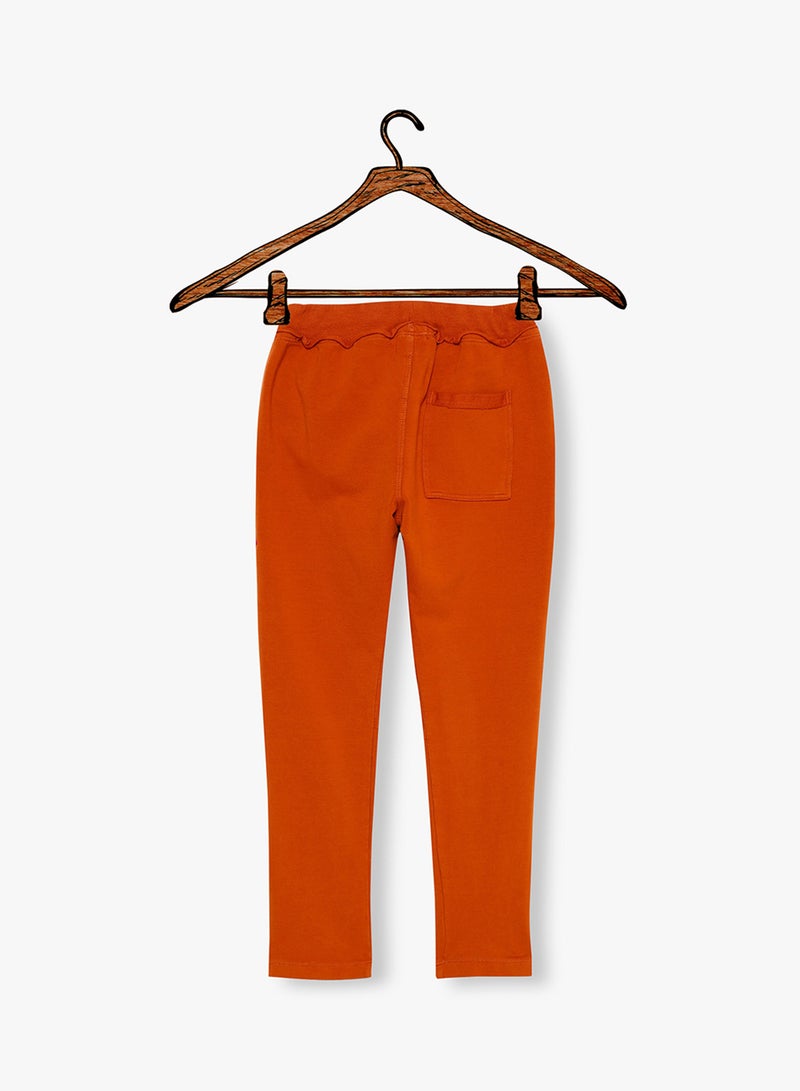 NAME IT - Solid Sweatpants Orange - Image 1