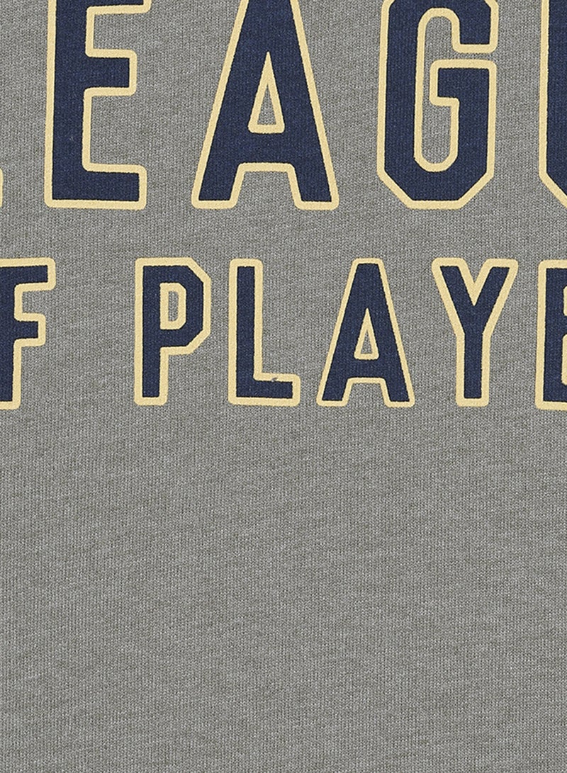 NAME IT Printed Long Sleeve Sweatshirt Grey - Image 3