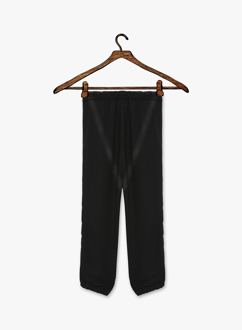 Velvet Side Panel Pants Black - v1518789402/N13365272V_2