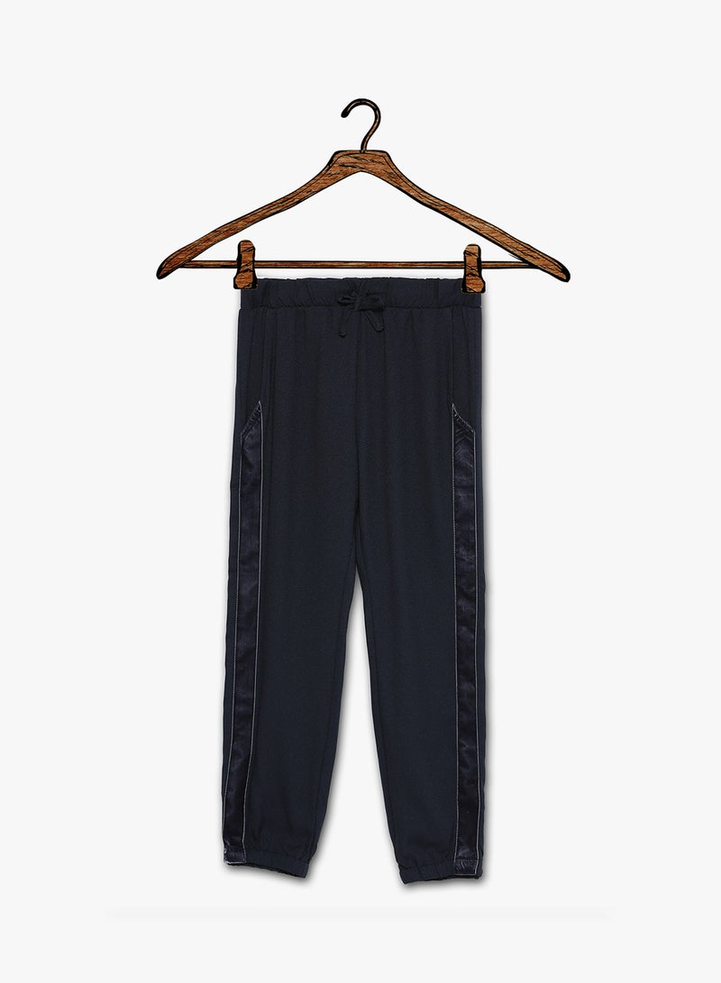 Velvet Side Panel Pants Navy - v1518789407/N13365277V_1