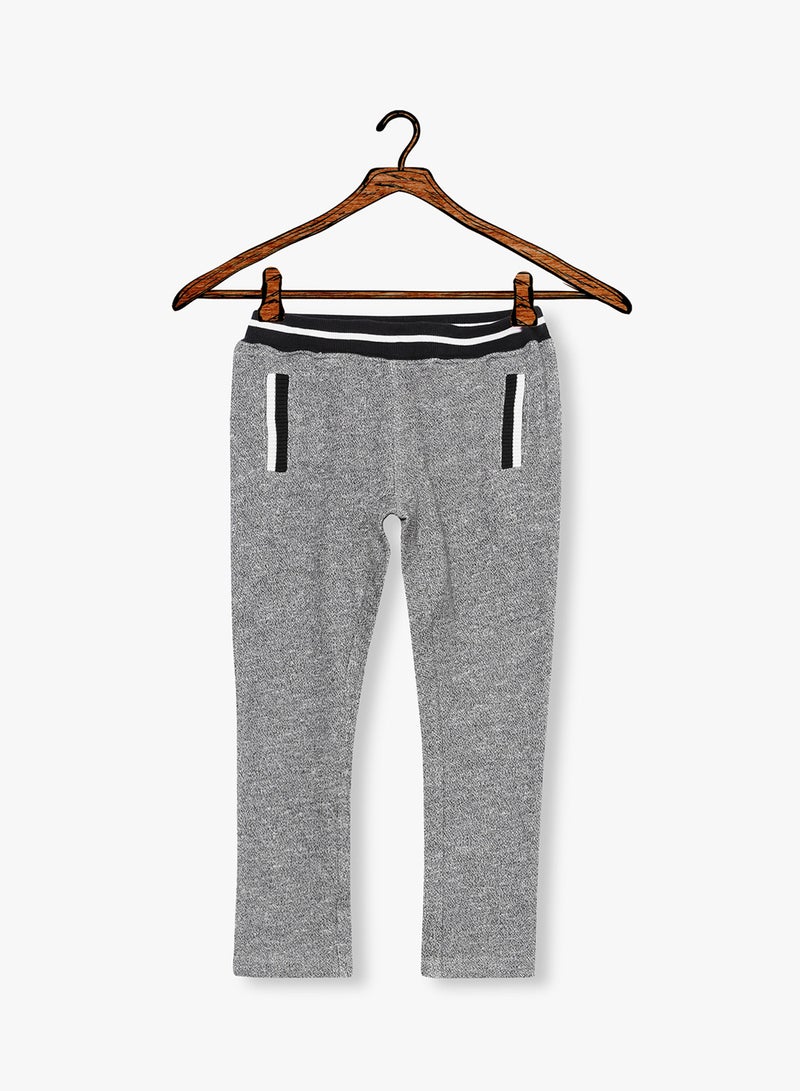 NAME IT - Contrast Trim Sweatpants Grey - Image 1