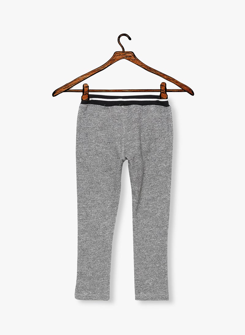 NAME IT - Contrast Trim Sweatpants Grey - Image 1