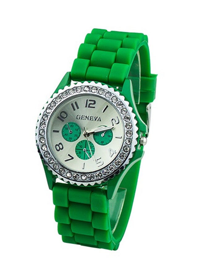 بلولانز ساعة يد من السيليكون بعقارب طراز 6960