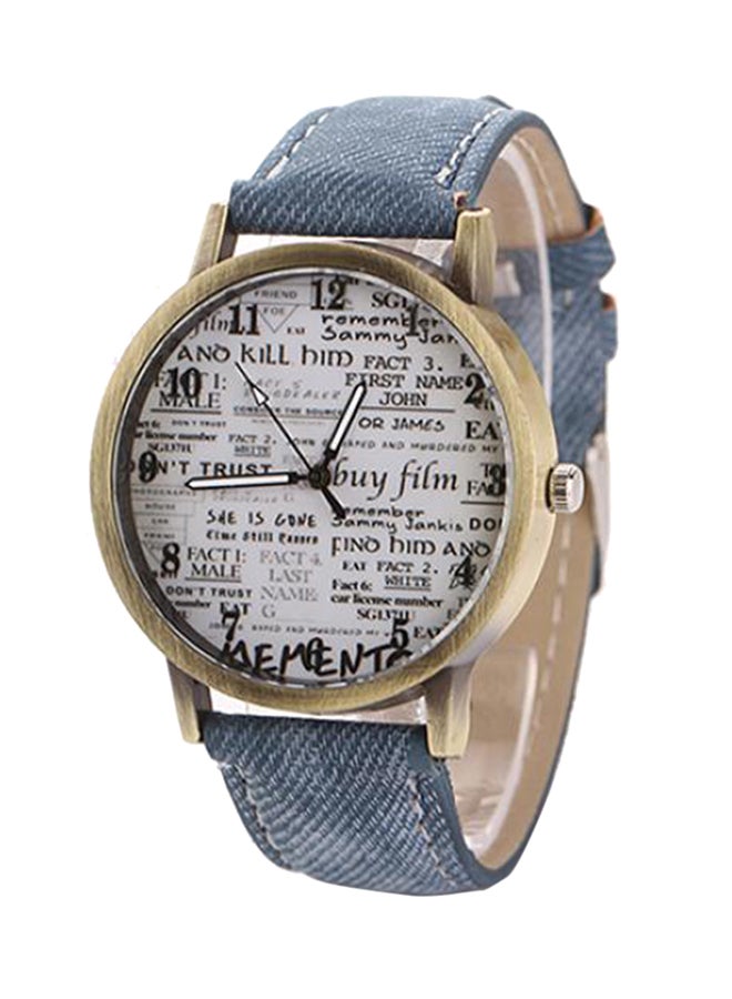 بلولانز ساعة يد بعقارب وسوار من القماش طراز 13886