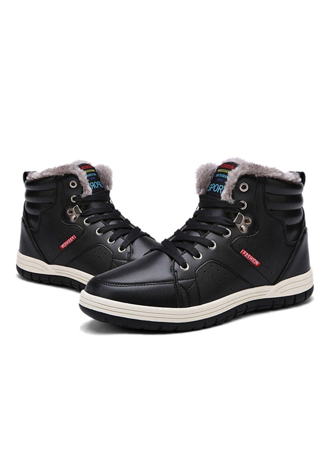 OUTAD Anti-Slip Ankle Snow High Top Sneaker Black  - Image 4