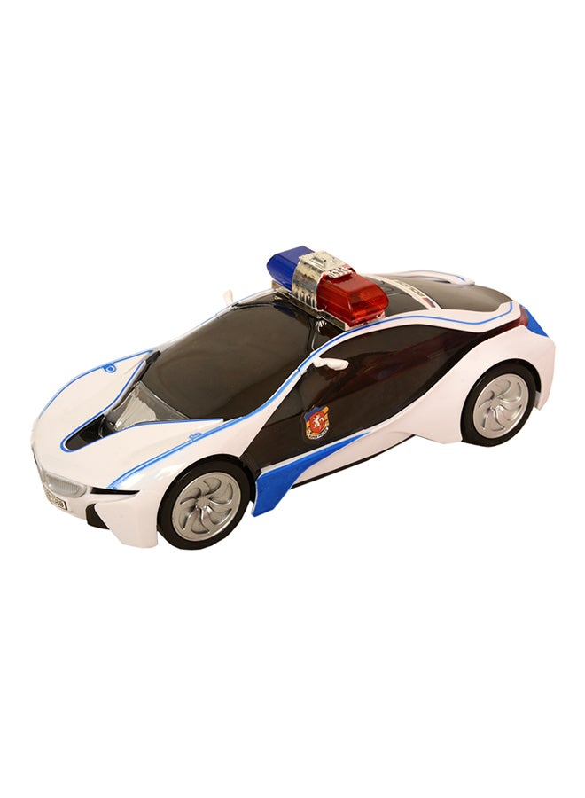 تشايلد توي سيارة الشرطة مع ضوء وامض ثلاثي الأبعاد متعدد الألوان - Image 1