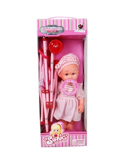 child toy Baby Doll With Walker Lightweight, Foldable, Portable Attractive Vibrant Colors 125x125x125cm  - Image 2
