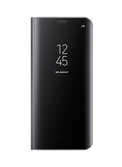 Clear View Standing Case Cover For Samsung Galaxy S8 Plus Black