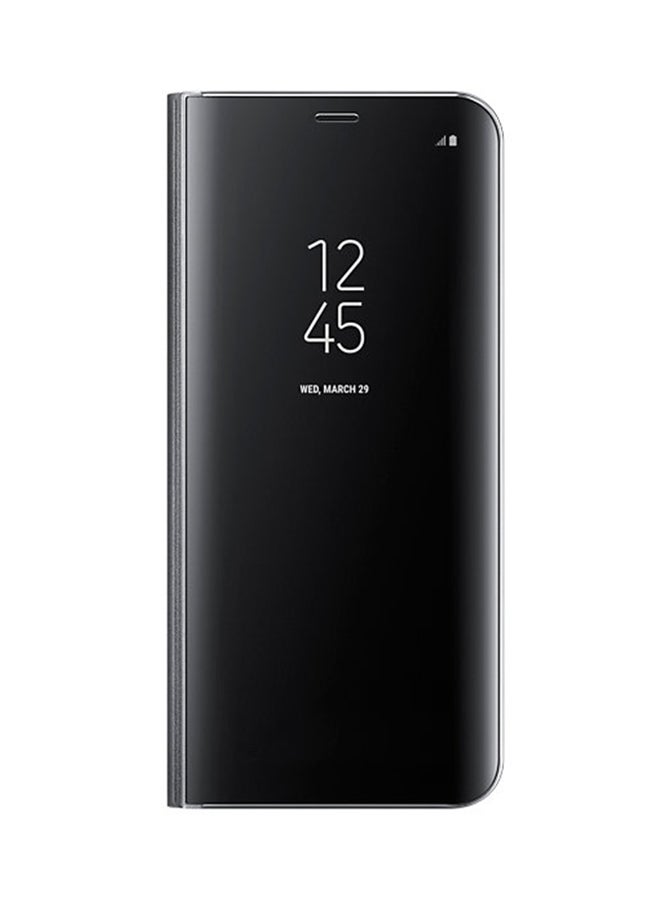 Generic - Clear View Standing Case Cover For Samsung Galaxy S8 Plus Black - Image 1