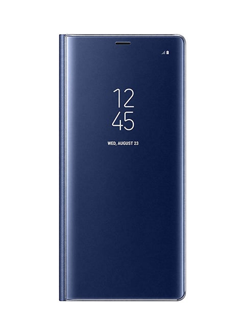 Clear View Flip Case Cover For Samsung Galaxy Note8 Blue