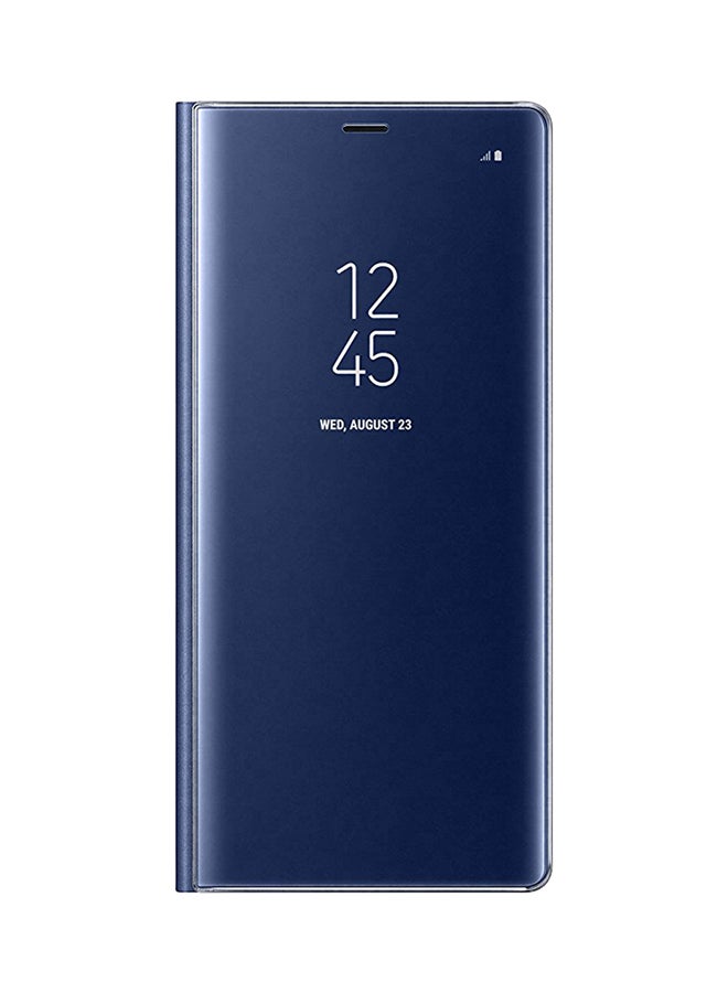 Clear View Flip Case Cover For Samsung Galaxy Note8 Blue
