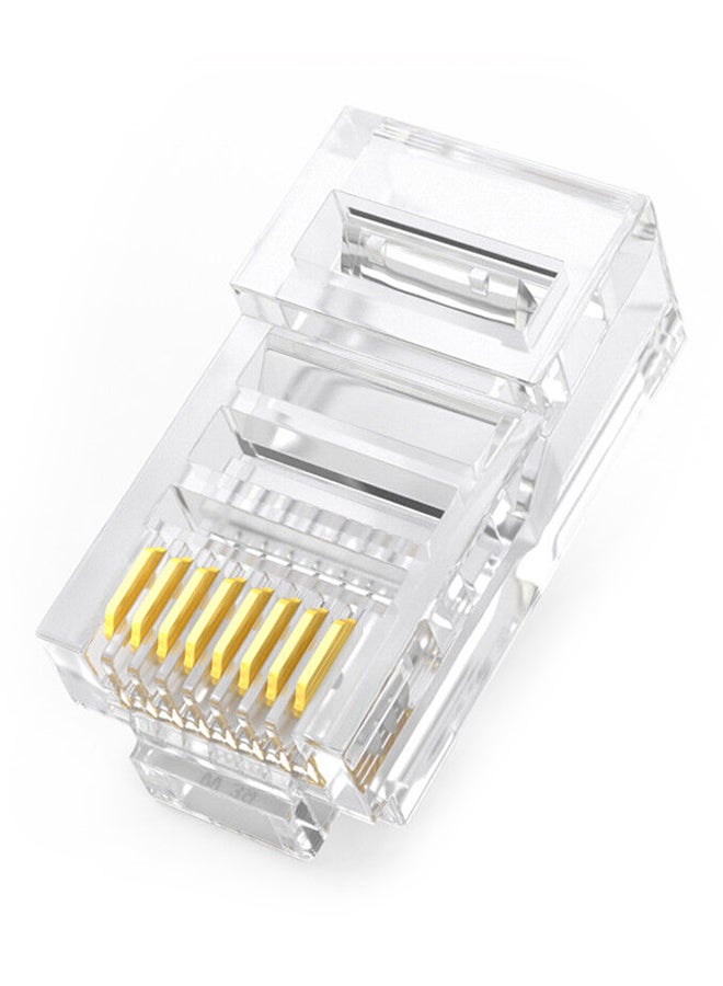 Pack Of 100 RJ-45 Adapter Clear 