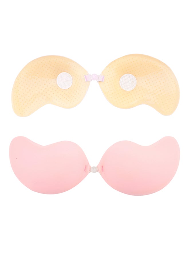 أوتاد حمالة صدر بوش أب غير مرئية بلا حمالات وبإمكانية الإغلاق من الأمام وردي - Image 1