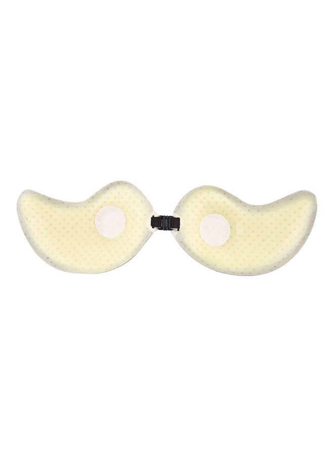 OUTAD - Push Up Self-Adhesive Silicone Bust Front Closure Strapless Invisible Bra Black - Image 1