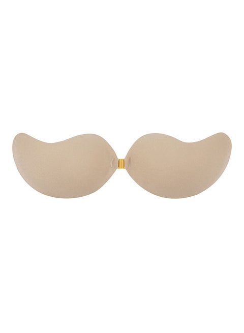 Push Up Self-Adhesive Silicone Bust Front Closure Strapless Invisible Bra Skin Colour