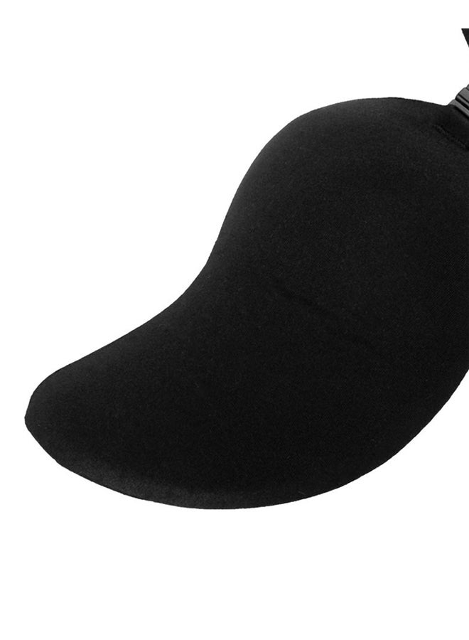 OUTAD - Push Up Self-Adhesive Silicone Bust Front Closure Strapless Invisible Bra Black - Image 1