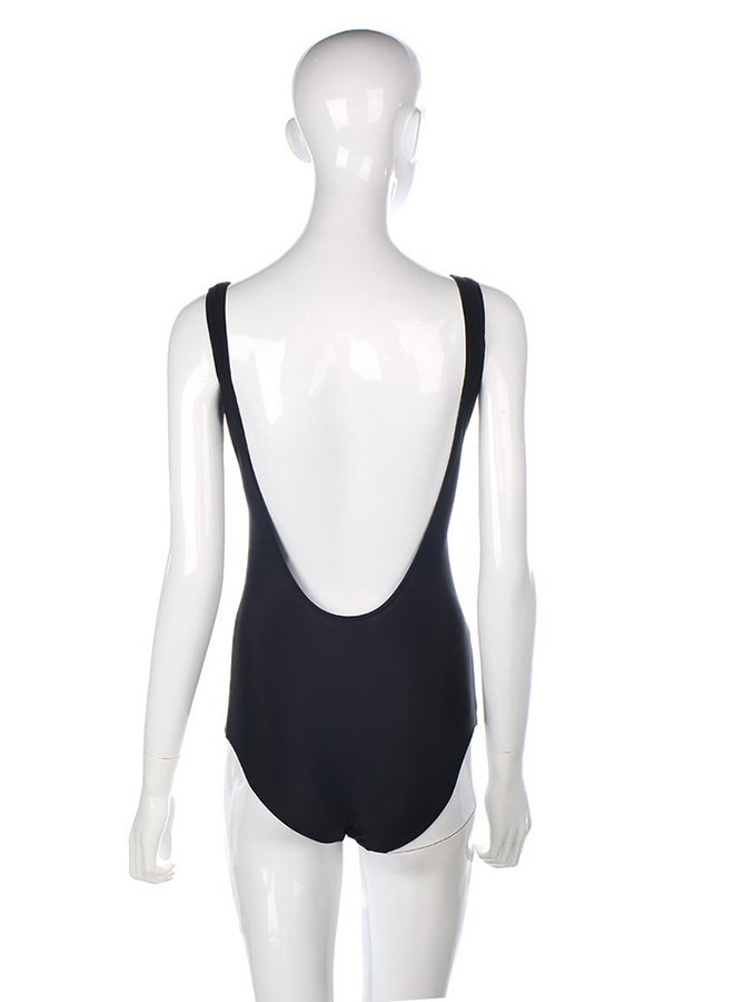 OUTAD Summer Women One Piece Bikini Monokini Swimsuit Padded Backless Swimwear Black - Image 3