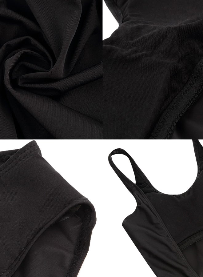 OUTAD Summer Women One Piece Bikini Monokini Swimsuit Padded Backless Swimwear Black - Image 5