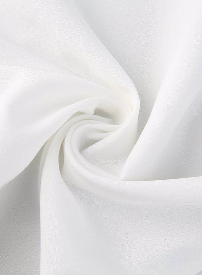 OUTAD - Elegant Mini Sleeveless Beach Sun Dress White - Image 1