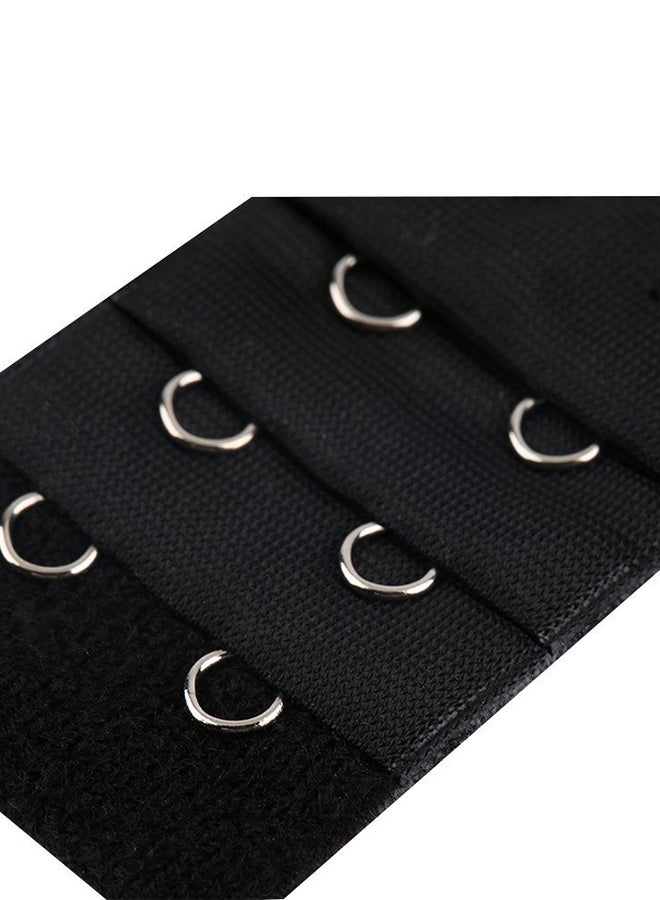 أوتاد طقم إبزيم حمالات الصدر بحزام قابل للإطالة أسود - Image 5