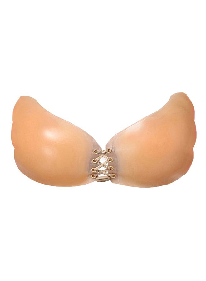 OUTAD Comfortable Strapless Invisible Bra Beige - Image 1
