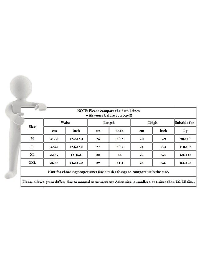 OUTAD 2-Piece Swim Shorts Cap Beach Swimming Suit Set Blue/Black - Image 4