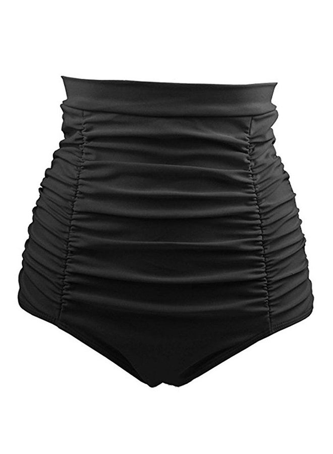 OUTAD High Waist Swimming Shorts Black  - Image 3