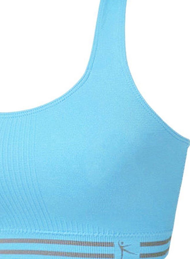 OUTAD Seamless Racerback Sports Bra Blue  - Image 3