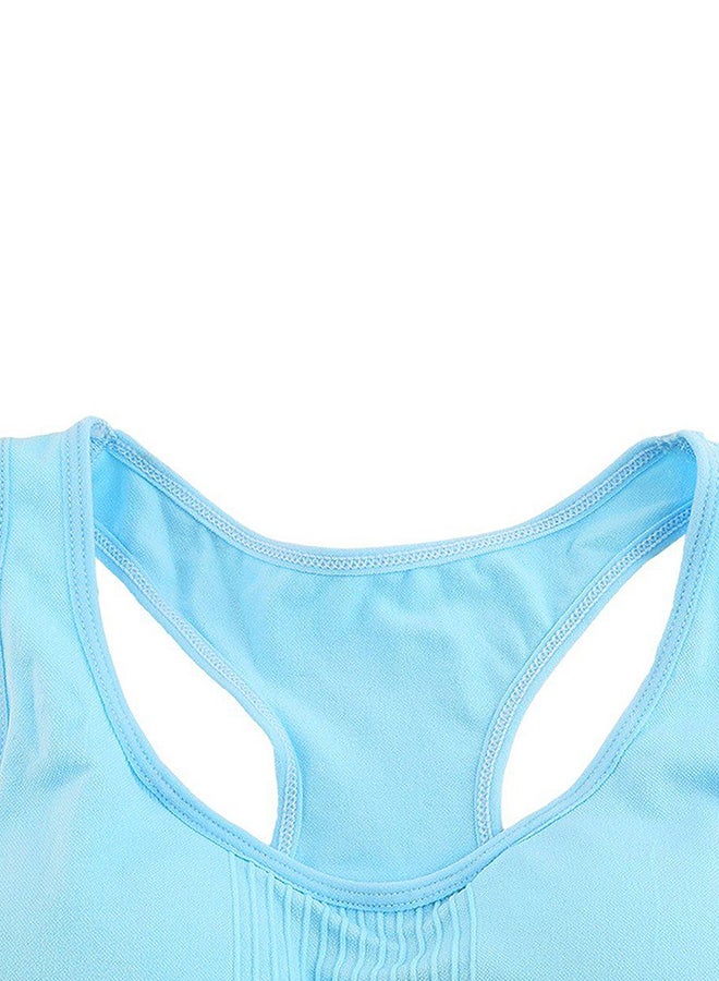 OUTAD Seamless Racerback Sports Bra Blue  - Image 5