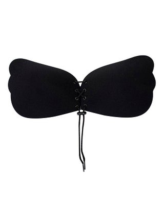Lady Invisible Bra Strapless Push Up Self-Adhesive Backless Brassiere Black - v1518979607/N13368799V_1