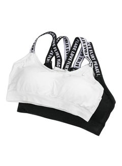 OUTAD Wrapped Chest Seamless Sports Bra White  - Image 2