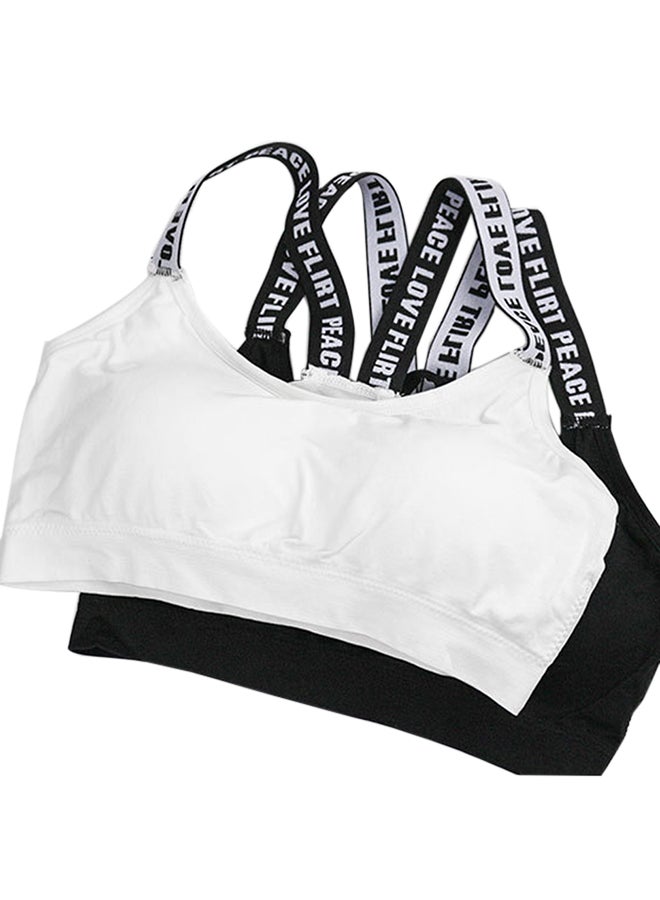 Wrapped Chest Seamless Sports Bra White - v1518979681/N13368854V_3