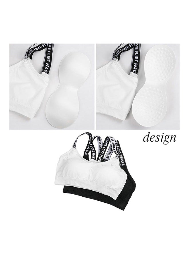 OUTAD Wrapped Chest Seamless Sports Bra Black  - Image 4