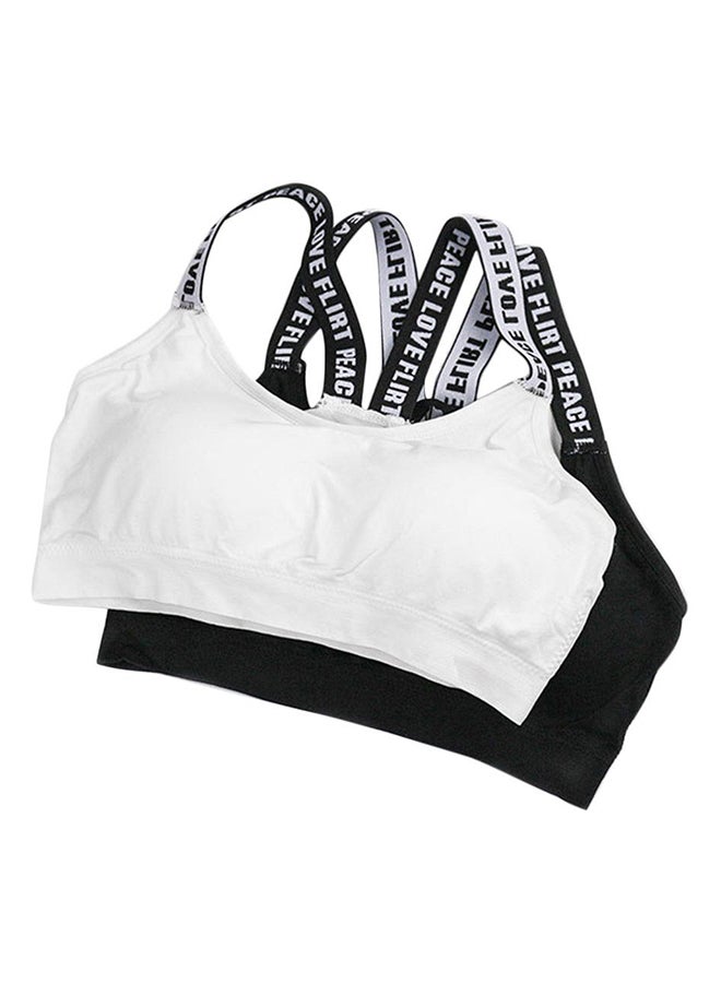 OUTAD Wrapped Chest Seamless Sports Bra Black  - Image 3